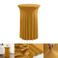 Moderne High-End Zon Rok Elastische Tafelset Groothandel Commerciële Vergadering Cocktail Bar Set Rood Eenvoudig Ontwerp Voor Thuis Groothandel