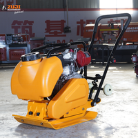 Compacteur de plaques vibrantes pour routes en asphalte ZUJI Honda/Yamaha/Lifan à moteur essence 5,5 CV haute efficacité, certifié CE PC60