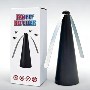 Ventilateur anti-mouches alimenté par piles pour tables, ventilateur anti-mouches holographique, emballage compact pour un transport facile - Product Image 2