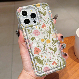 Nuova <span class=keywords><strong>Cover</strong></span> Trasparente in TPU con Stampa Floreale <span class=keywords><strong>Gialla</strong></span> per <span class=keywords><strong>iPhone</strong></span> X, XR, XS, <span class=keywords><strong>11</strong></span>, 12, 13, 14, 15, 16 <span class=keywords><strong>Pro</strong></span> Max Plus - Product Image 2