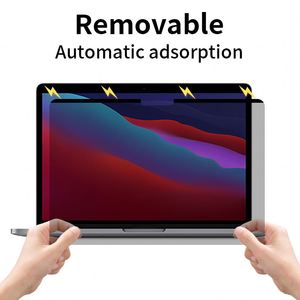 Protector de pantalla de vidrio templado 3D AAA de grado ultrafino DE PRIVACIDAD extraíble magnético para 13,3 14,2 15 16 pulgadas Laptop Pro - Product Image 4