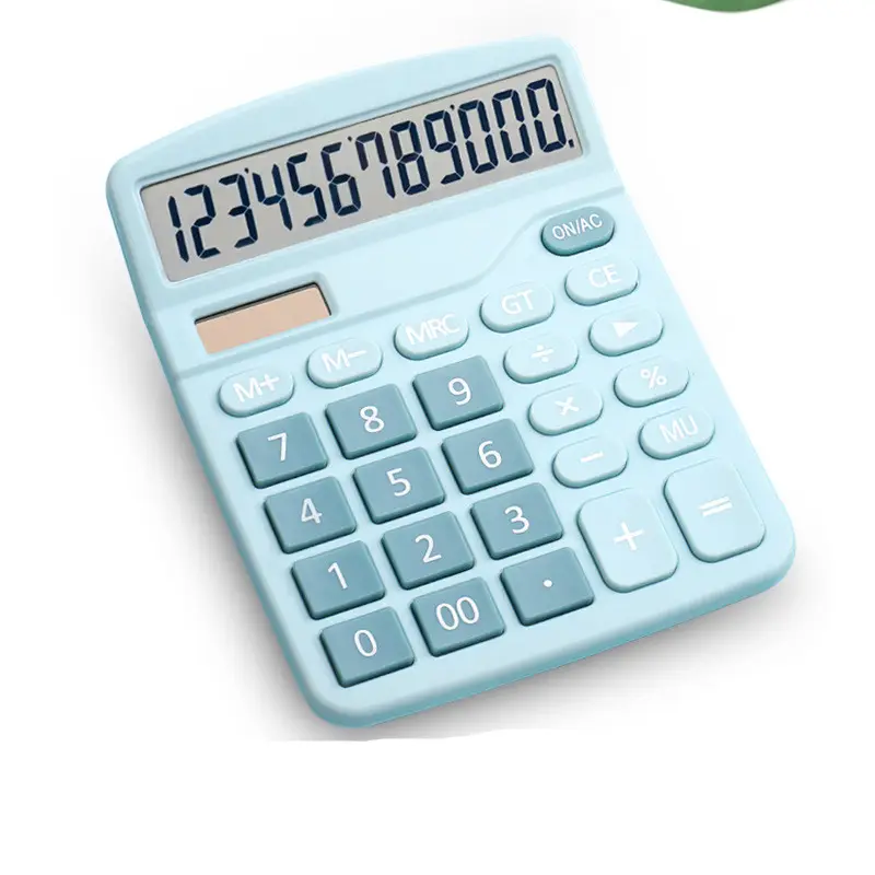 Office Solar Energy 12 Digitis Electronic solar two power Custom Calculator Manufacturer Financial Calculator Printing