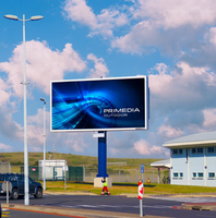 Panel de Pantalla LED a Todo Color para Exteriores HJY P6, Video Wall de Alto Brillo 6500cd, Publicidad Programable con CMS Habilitado, 2 Años de Garantía