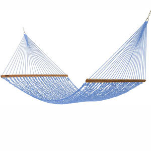 Robuste Double Hamacs Suspendus Poly-coton Corde <span class=keywords><strong>Hamac</strong></span> pour la Plage Extérieure de Camping - Product Image 2