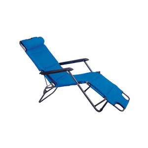 Silla reclinable multifunción para exteriores de <span class=keywords><strong>2</strong></span> posiciones, tumbona plegable para piscina con almohada - Product Image 1
