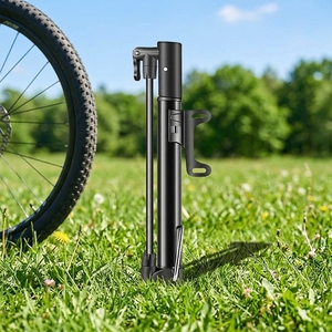 Mini pompe à vélo portable en alliage MTB, <span class=keywords><strong>valve</strong></span> <span class=keywords><strong>Schrader</strong></span>, pression maximale 120 PSI, cylindre durable, pompe manuelle pour vélo - Product Image 1