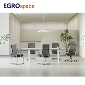 Egropace เก้าอี้สำนักงานแบบตาข่ายไนลอนดีไซน์ใหม่เหมาะกับการใช้งานกับคอมพิวเตอร์เก้าอี้สำนักงานแบบหมุนได้หรูหรา - Product Image 6