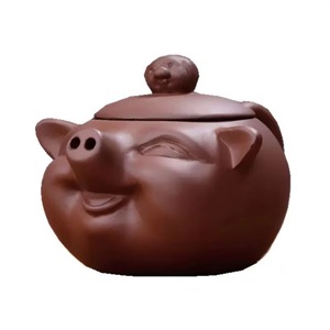หม้อดินสีม่วงสำหรับใช้ในครัวเรือนแบบจำลองลูกหมูจากเฉาซานประเทศจีน - Product Image 3