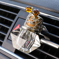 Flacon vide de parfum d'ambiance pour voiture, diffuseur de parfum pour climatiseur, pendentif en cristal, artisanat, décoration automobile