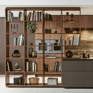 Libreria divisoria per libri in legno multifunzionale personalizzata in mdf in vendita - Product Image 2