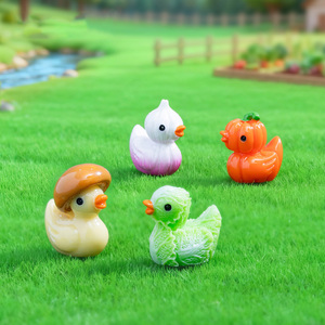 Figurines de canards miniatures fantaisistes en résine, petits canards pour jardin féerique, maison de poupée, micro-paysage, aquarium, <span class=keywords><strong>d</strong></span>écoration - Product Image 4