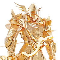 Piececool Şövalye Firmament 3D Metal Yapboz DIY Montajlı Şövalye Figürü Modeli Modern Fantezi Masaüstü Sergi Hediyesi Yetişkinler Çocuklar 5 Yıldız