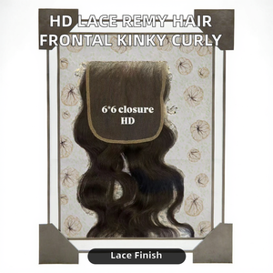 Venta al por mayor de cabello Remy con cierre frontal de encaje HD 2x6 9*6 13*4, cabello vietnamita real con ondas corporales y rizado afro. - Product Image 2