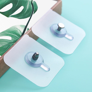 Adhesive Wall Hooks Rectangle Self Adhesive For Hanging <b>Racks</b> And Brackets Wall Mounted Type - Product Image 1