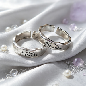 Anillo de Boda Sencillo de Talla Ajustable, Anillo de Pareja Moderno de Aleación para Mujer y Hombre, Regalo de San Valentín para Parejas, Joyería - Product Image 3
