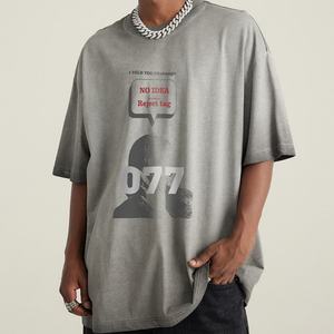 Camiseta de Estilo Casual, Tejido Grueso, Ecológica, Antipilling, Transpirable, con Estampado Animal, Cuello Redondo, para Personalizar - Product Image 4