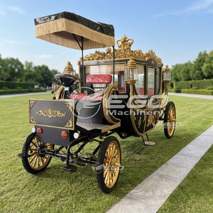 Large Sculpture Royal Sightseeing Carriage Princess Wedding Decoration Black Sightseeing <b>Pumpkin</b> Cinderella Royal Carriage - Product Image 1