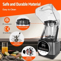 Commerciële blender, heavy-duty smoothie- en sapblender voor de keuken, krachtige digitale touch-blender, stille blender, liquidificador