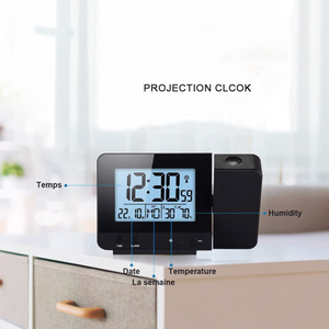 CHEETIE CP133 Indoor Reminder Function180 Degrees Projection Digital Wall <strong>Clock</strong> for Home Decor - Product Image 2