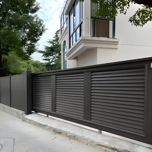Porte coulissante <span class=keywords><strong>verticale</strong></span> à lames métalliques en aluminium de haute qualité, facile à assembler - Product Image 3