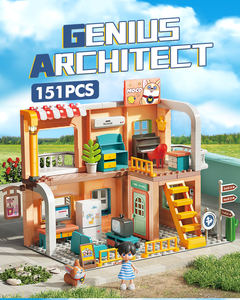 FEELO STEM NOUVEAU FUN 152 PIÈCES Blocs de construction Villa Maison de princesse Simulation <span class=keywords><strong>Grand</strong></span> ensemble Villa Château Blocs de construction Jouets pour enfants - Product Image 3
