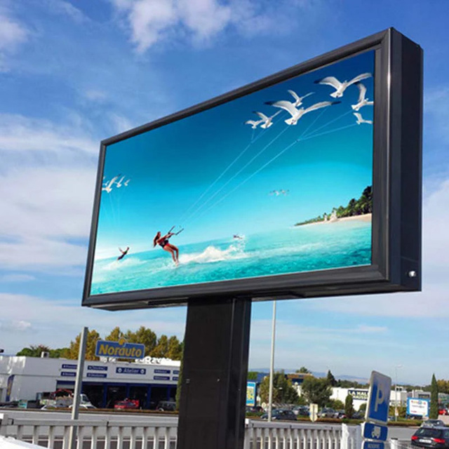 Large Outdoor Waterproof Full Color Customizable Advertising LED Screen P2-P10 LED Wall Display Billboard CE/FCC Certified