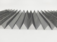 Moustiquaire plissée en polyester 16 mm au design moderne, rideau de garage pliable, écran de fenêtre plissé, écologique 5