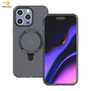 Grosir kartu magnetik cincin trendi usa untuk apple casing pelindung sudut untuk iphone 15 pro max plus pemegang cincin rotasi 360