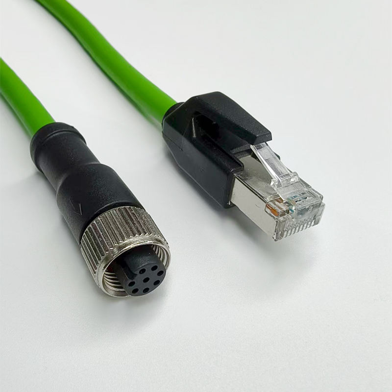 M12 to RJ45 8-core Type A female 2M