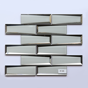 Tường Trang Trí Nội Thất 30X30Cm Thủy Tinh <span class=keywords><strong>Mosaic</strong></span> Bevel Nhìn Gương Kính Gạch - Product Image 6