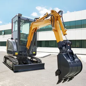 Free shipping EPA/CE certified mini excavator machine 1 ton 2 ton 3.5 ton excavator mini bagger crawler excavator for sale