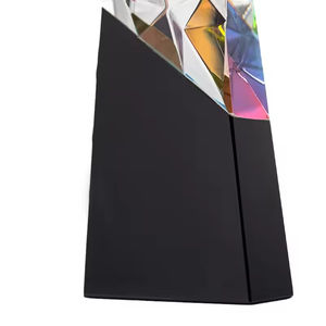 एचबीएल डायमंड कट लेजर उत्कीर्णन क्रिस्टल ग्लास ट्रॉफी और ब्लैक बेस क्रिस्टल ट्रॉफी पट्टिका स्मारिका उपहार - Product Image 6