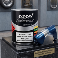 Apprêt acrylique 2K 4+1 2,5L séchage rapide ponçage facile haute capacité de remplissage application au pistolet finition mate pour automobile et machines industrielles