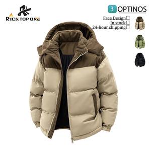 Erkekler için yastıklı ceket: % 100% Polyester, 140GSM yastıklı ceket pamuk dolgu dolgu, eklenmiş kumaş, sıcak ve rüzgar geçirmez. - Product Image 1
