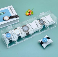 Kotak Penyimpanan Jam Tangan Akrilik 6 Slot, Promo Hot Sale
