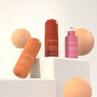 Flacon de lotion en verre rouge personnalisé avec logo, 30 ml, flacon en verre portable, flacon de sérum de voyage anti-fuite avec pompe