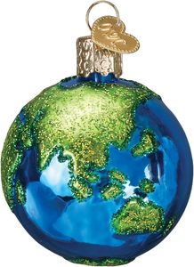 For Planet Earth Glass Blown Ornament Christmas Tree Handcrafted Holiday Decoration Outer Space Collection - Product Image 3