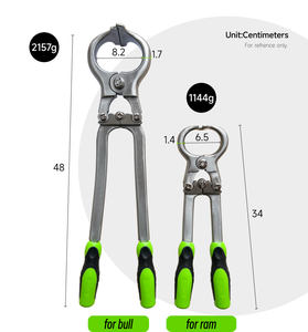 ใหม่คีมตัดหนังวัวและแพะแบบไม่มีเลือดด้ามจับสแตนเลสอุปกรณ์ปศุสัตว์48ซม. & 34ซม. สไตล์ดิชโม - Product Image 6