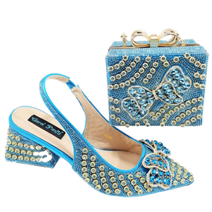 Ensemble sac et chaussures italiennes de luxe pour femme à bout ouvert, idéal pour les soirées – Tendance mode - Product Image 4