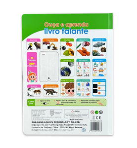 NEW Portuguese and English Educational <b>Sound</b> <b>Book</b> for kids Finger Point Button Interactive <b>Book</b> - Product Image 2