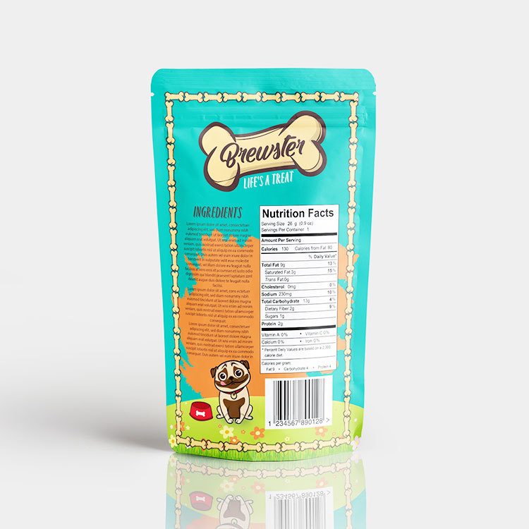 Plastic Packaging Supplier Standing Pouch Flat Bottom Flexible Pouch