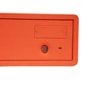 XAG-PGC1-orange Portable Fingerprint Recognition Hotel Electronic Fingerprint Biometric Lock Strongbox Security Metal Safes