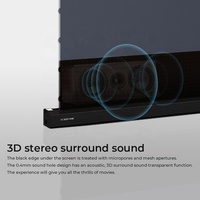 Écran de projection électrique S PRO 135 pouces, écran de tension au sol pour XIAO MI Vava, projecteurs laser UST 4K de qualité supérieure pour le cinéma