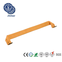 Barre omnibus plate flexible 400A en cuivre étamé isolé pour pack de batteries. Courant 100A 300A, tension 240V.