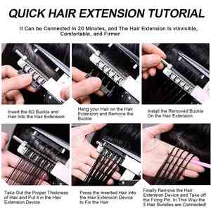 ต่อผมปลายขนนกบราซิลคุณภาพสูง 6D ผมแท้ 100% เรมี่  แบบเย็บสองชั้น ย้อมสีบลอนด์หรูหรา เรียบลื่น - Product Image 5