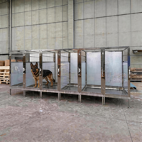 Sistema de Jaulas Modulares para Perros Grandes, Solución de Cerramiento para Interiores y Exteriores, Sistema de Refugio para Perros