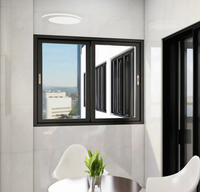 Fenêtres et portes coulissantes modernes en alliage d'aluminium sur mesure avec double vitrage trempé, insonorisation et isolation thermique pour maison et bureau