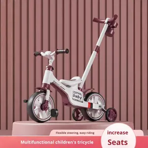 Bicicleta 6 en 1 para Niños Pequeños con Manillar de Empuje, Bicicleta de Equilibrio para Niños de 1 a 7 Años, Bicicleta Multifuncional para Bebés con Frenos - Product Image 2