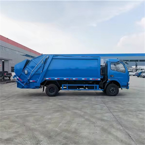 Camions compacteurs de déchets Dongfeng de bonne qualité, fournisseurs de camions à ordures compactées 7m3, fabricants de camions à ordures - Product Image 4