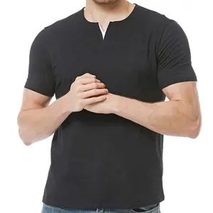 간단한 빈 DIY 독특한 디자인 사용자 정의 로고 스트리트웨어 클래식 블랙 화이트 그레이 슬림핏 체육관 스포츠웨어 남성용 면 티셔츠